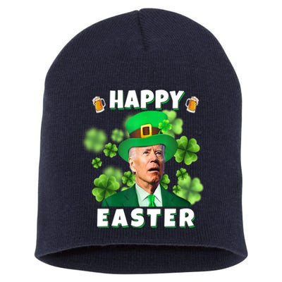 Happy Easter St Patrick's Day Confused Joe Biden Funny Short Acrylic Beanie