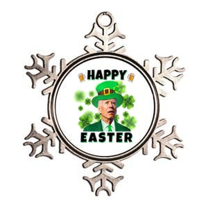 Happy Easter St Patrick's Day Confused Joe Biden Funny Metallic Star Ornament