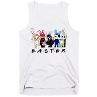 Happy Easter Scary Horror Easter Movie Bunny Hunting Eggs Tank Top