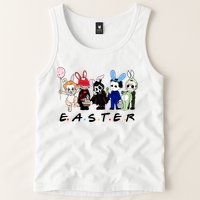 Happy Easter Scary Horror Easter Movie Bunny Hunting Eggs Tank Top