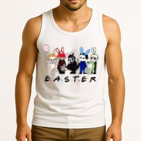 Happy Easter Scary Horror Easter Movie Bunny Hunting Eggs Tank Top