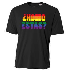 Homo Estas Spanish Mexican Funny Pride Ally Month Cooling Performance Crew T-Shirt