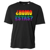 Homo Estas Spanish Mexican Funny Pride Ally Month Cooling Performance Crew T-Shirt