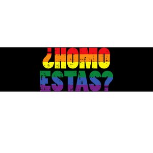 Homo Estas Spanish Mexican Funny Pride Ally Month Bumper Sticker