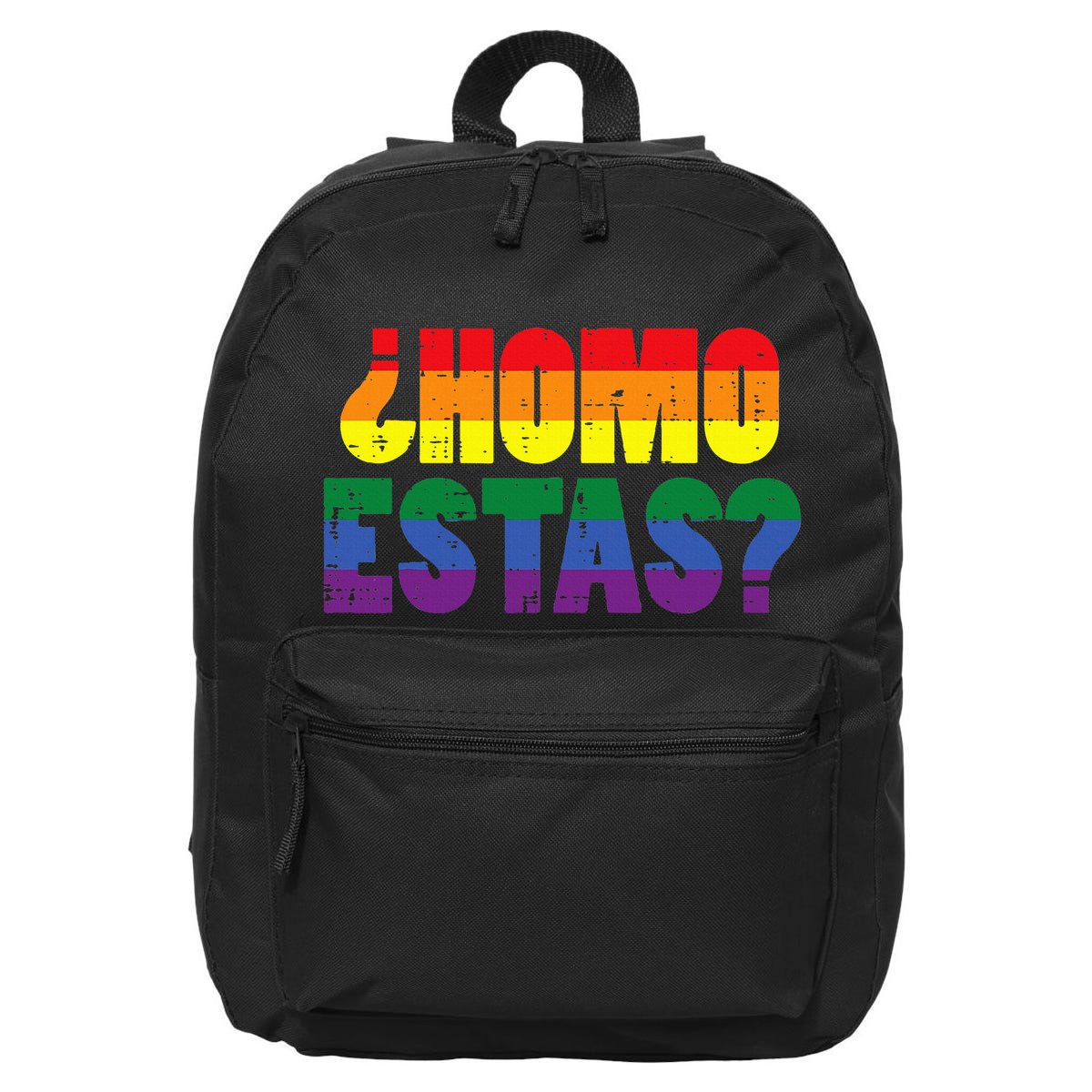 Homo Estas Spanish Mexican Funny Pride Ally Month 16 in Basic Backpack