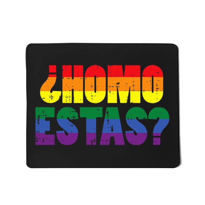 Homo Estas Spanish Mexican Funny Pride Ally Month Mousepad