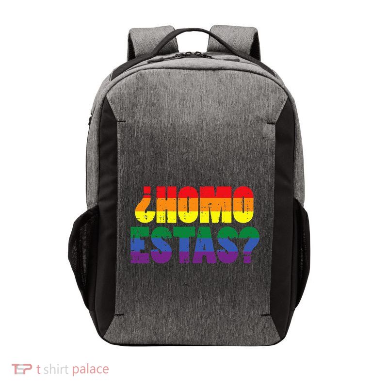 Homo Estas Spanish Mexican Funny Pride Ally Month Vector Backpack