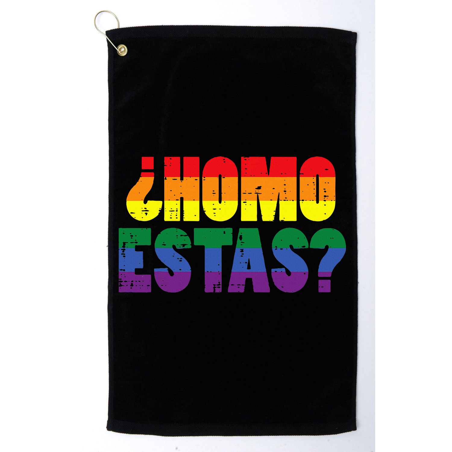 Homo Estas Spanish Mexican Funny Pride Ally Lgbt Month Golf Towel