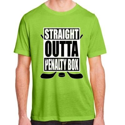 Hockey EnthusiastS Straight Outta The Penaltybox Design Funny Gift Adult ChromaSoft Performance T-Shirt