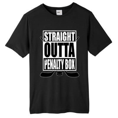 Hockey EnthusiastS Straight Outta The Penaltybox Design Funny Gift Tall Fusion ChromaSoft Performance T-Shirt