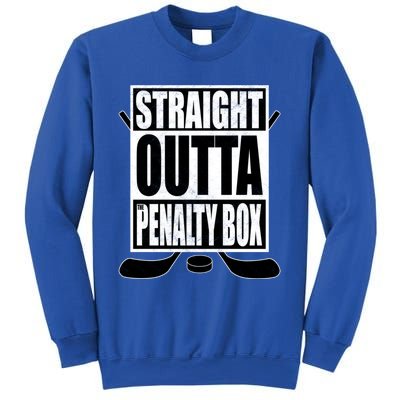 Hockey EnthusiastS Straight Outta The Penaltybox Design Funny Gift Sweatshirt