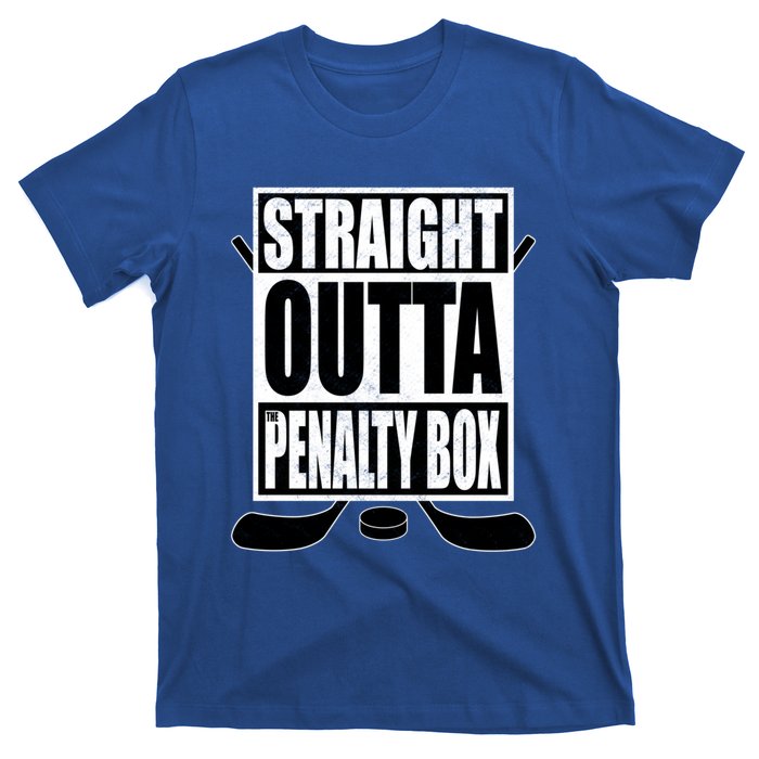 Hockey EnthusiastS Straight Outta The Penaltybox Design Funny Gift T-Shirt