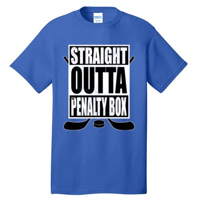 Hockey EnthusiastS Straight Outta The Penaltybox Design Funny Gift Tall T-Shirt