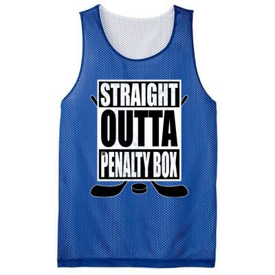 Hockey EnthusiastS Straight Outta The Penaltybox Design Funny Gift Mesh Reversible Basketball Jersey Tank