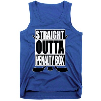 Hockey EnthusiastS Straight Outta The Penaltybox Design Funny Gift Tank Top