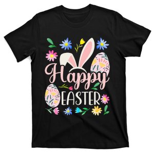 Happy Easter Sayings Egg Bunny T-Shirt