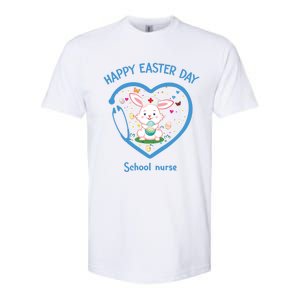 Happy Easter School Nurse Funny Gift Cute Nurse Easter Day Gift Softstyle CVC T-Shirt