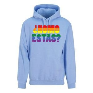 Homo Estas Spanish Mexican Funny Pride Ally Month Unisex Surf Hoodie