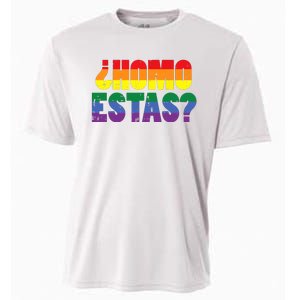 Homo Estas Spanish Mexican Funny Pride Ally Month Cooling Performance Crew T-Shirt