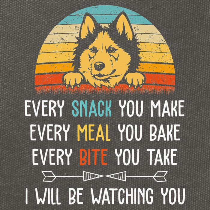 Husky Every Snack You Make Every Meal You Bake Husky Cotton Canvas Backpack