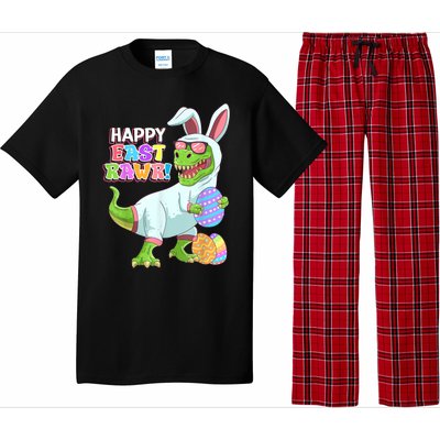 Happy Eastrawr T Rex Easter Bunny Dinosaur Eggs Boys Kids Pajama Set