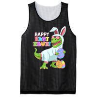 Happy Eastrawr T Rex Easter Bunny Dinosaur Eggs Boys Kids Mesh Reversible Basketball Jersey Tank