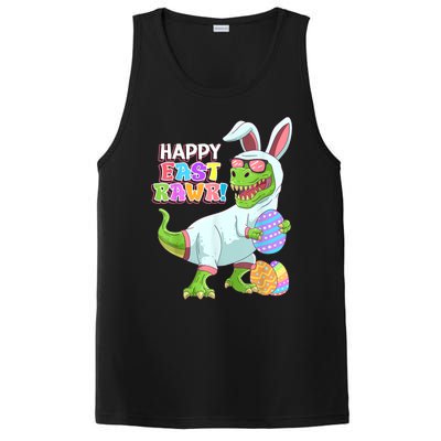 Happy Eastrawr T Rex Easter Bunny Dinosaur Eggs Boys Kids PosiCharge Competitor Tank