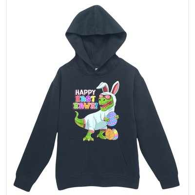 Happy Eastrawr T Rex Easter Bunny Dinosaur Eggs Boys Kids Urban Pullover Hoodie