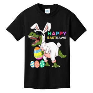 Happy Eastrawr T Rex Easter Bunny Dinosaur Eggs Kids T-Shirt