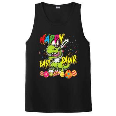 Happy Eastrawr TRex Easter Dinosaur Egg Bunny Dino PosiCharge Competitor Tank