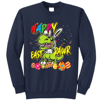 Happy Eastrawr TRex Easter Dinosaur Egg Bunny Dino Sweatshirt