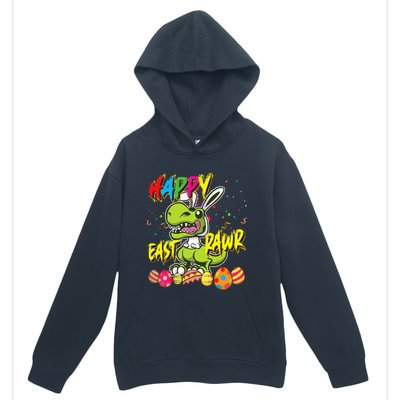 Happy Eastrawr TRex Easter Dinosaur Egg Bunny Dino Urban Pullover Hoodie