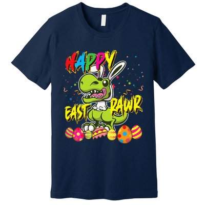 Happy Eastrawr TRex Easter Dinosaur Egg Bunny Dino Premium T-Shirt