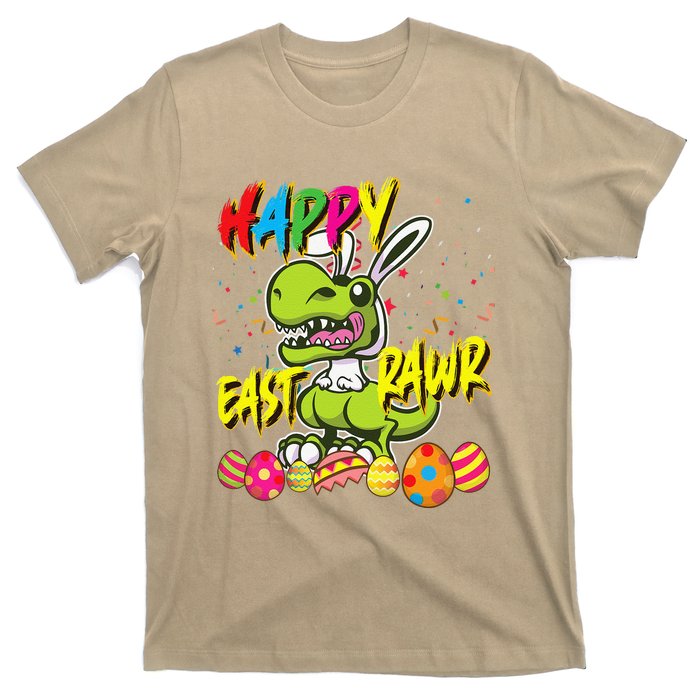 Happy Eastrawr TRex Easter Dinosaur Egg Bunny Dino T-Shirt