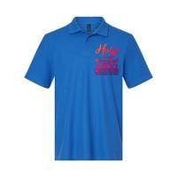 Holy Enough To Pray Hood Enough To Swing Gift Softstyle Adult Sport Polo