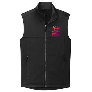 Holy Enough To Pray Hood Enough To Swing Gift Collective Smooth Fleece Vest