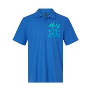 Holy Enough To Pray Hood Enough To Swing Gift Softstyle Adult Sport Polo