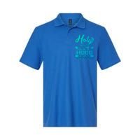 Holy Enough To Pray Hood Enough To Swing Gift Softstyle Adult Sport Polo