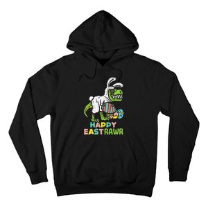 Happy Eastrawr Trex Easter Bunny Egg Funny Dinosaur Hoodie