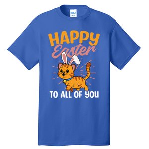 Happy Easte To You Design Easter Cat Gift Tall T-Shirt