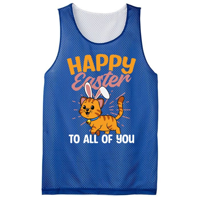 Happy Easte To You Design Easter Cat Gift Mesh Reversible Basketball Jersey Tank