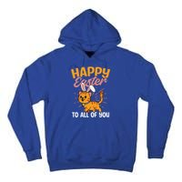 Happy Easte To You Design Easter Cat Gift Tall Hoodie