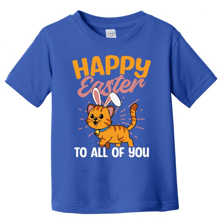 Happy Easte To You Design Easter Cat Gift Toddler T-Shirt