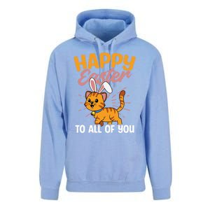 Happy Easte To You Design Easter Cat Gift Unisex Surf Hoodie