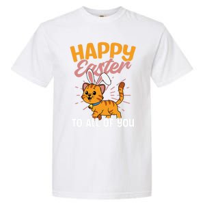 Happy Easte To You Design Easter Cat Gift Garment-Dyed Heavyweight T-Shirt