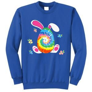 Happy Easter Tie Dye Egg Bunny Rabbit Sweatshirt