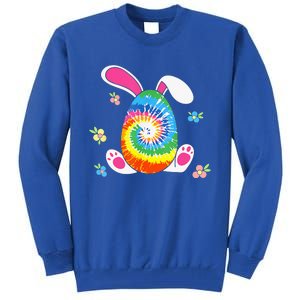 Happy Easter Tie Dye Egg Bunny Rabbit Tall Sweatshirt