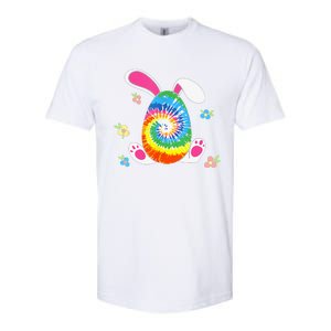 Happy Easter Tie Dye Egg Bunny Rabbit Softstyle CVC T-Shirt