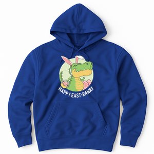 Happy Eastrawr T Rex Dinosaur Bunny Ears Easter Eggs Cool Gift Hoodie