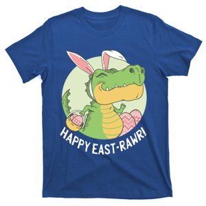 Happy Eastrawr T Rex Dinosaur Bunny Ears Easter Eggs Cool Gift T-Shirt